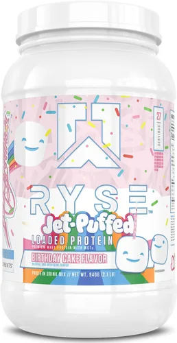 Miniatura 18 de Ryse - Proteína en polvo cargada, 0.88 onzas de aislado y concentrado de proteína de suero de leche, fibra prebiótica y MCT, baja en carbohidratos