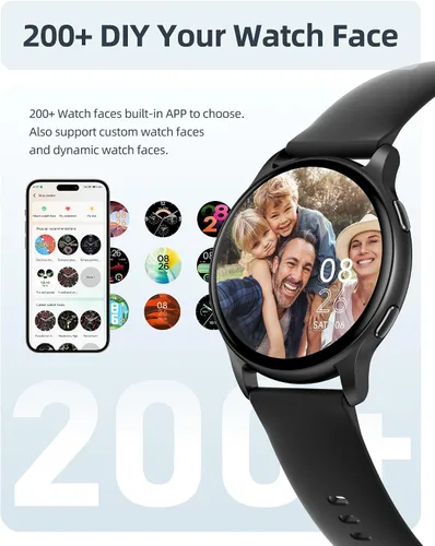 Miniatura 8 de Parsonver Smart Watch, 5ATM Waterproof Swimming Watch, Smartwatch for Women with Bluetooth Calls, Fitness Tracker Heart Rate Sleep Monitor (Black)