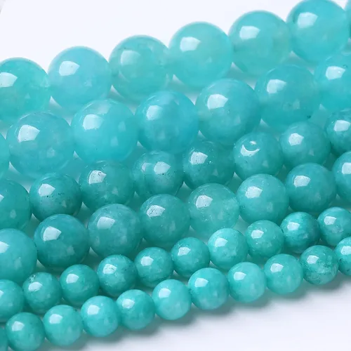 Miniatura 10 de 32 piezas de cuentas de piedra de jade de rodonita roja natural de 12 mm, cuentas sueltas redondas de piedra para fabricación de joyas, energía Jade