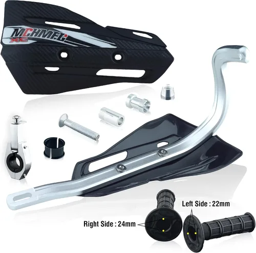 Miniatura 8 de Paramanos de moto de cross con empuñaduras, protectores de mano de motocicleta de 7/8 pulgadas y 1 1/8 pulgadas para cuatrimoto, soporte universal