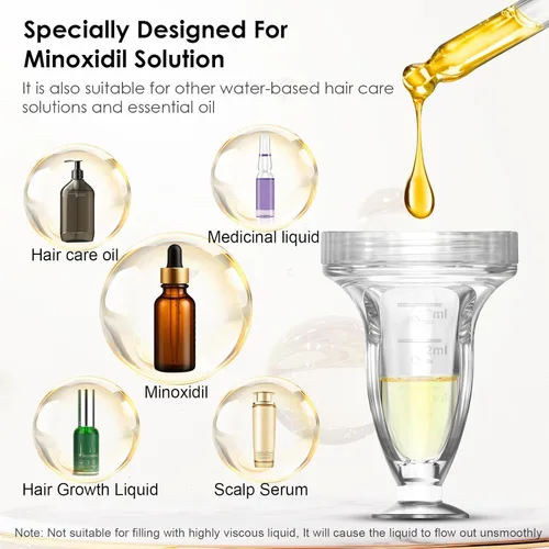 Miniatura 7 de Aplicador de minoxidil y masajeador del cuero cabelludo para el crecimiento del cabello, entrega de raíces de precisión para absorción profunda