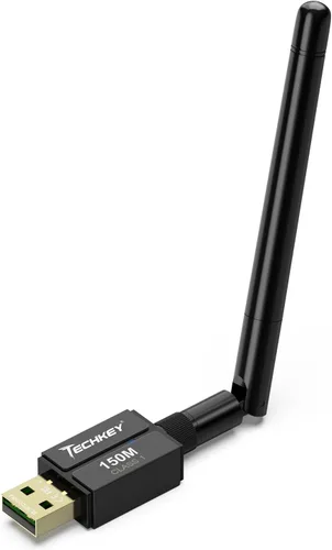 Miniatura 15 de Adaptador USB Bluetooth 5.1 para PC de escritorio: dongle inalámbrico de largo alcance de 300 pies con antena de 5dBi Plug & Play para portátil