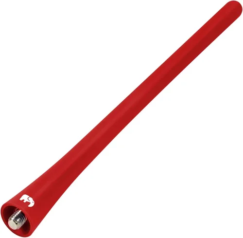 ONE250 Antena de goma flexible de 7 pulgadas, compatible con Nissan - Frontier (1998-2021), Titan (2004-2023), Rogue (2008-2021), Pathfinder Rojo