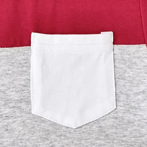 Miniatura 58 de Ropa para bebé niño pequeño, trajes de verano de manga corta, camiseta de retazos y pantalón con bolsillo, conjunto de 2 piezas, 12 meses a 4 años