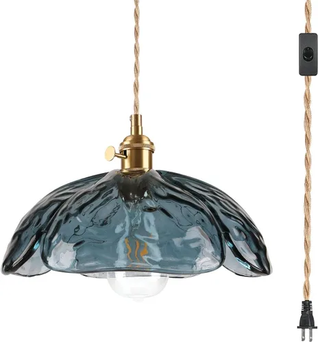 Miniatura 8 de Lámpara colgante colgante moderna de latón dorado 1 luz colgante de vidrio ámbar iluminación diseño cúpula moderna lámpara colgante para isla