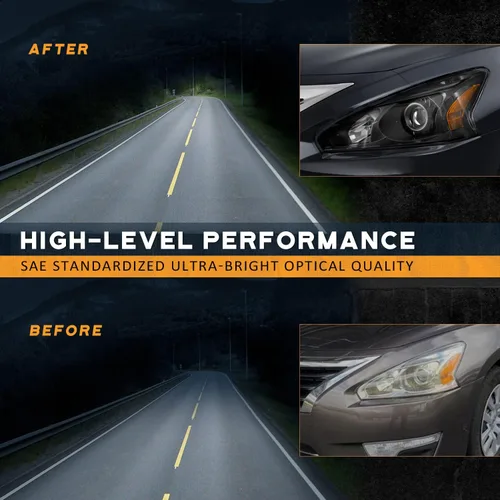 Miniatura 8 de WEELMOTO Faros delanteros para Nissan Altima 4Dr Sedan 2013-2015 2013-2015 reemplazo para 2013 2014 2015 Altima carcasa negra reflector ámbar