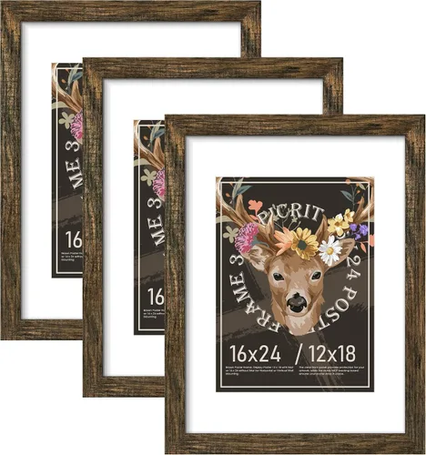 Miniatura 83 de Picrit Paquete de 3 portarretratos de 20 x 20 pulgadas, póster de 16 x 16 pulgadas con paspartú o de 20 x 20 pulgadas sin paspartú para montaje