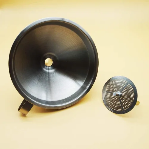 Miniatura 4 de Filtro de vino de malla Filtro de alimentos Jugo Mermelada Café Sedimento Colador para embudo de cocina de 5 pulgadas (filtro 120mesh)