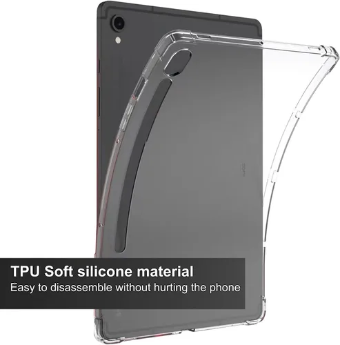 Miniatura 5 de Zeking Funda para Samsung Galaxy Tab S9 FE, ultra transparente, suave, flexible, transparente, TPU, contraportada para Galaxy Tab S9 FE (X510/X516)