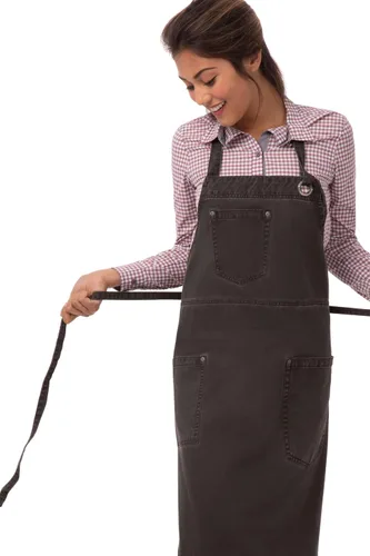Miniatura 5 de Chef Works Delantal con babero unisex Dorset, Peltre