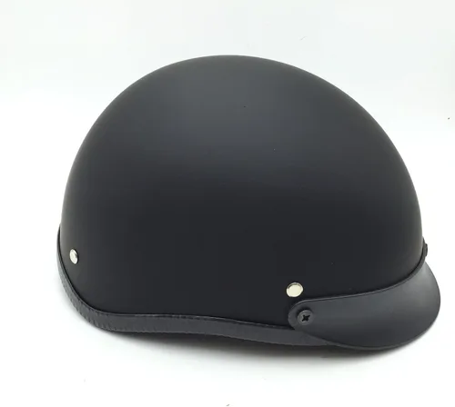 Miniatura 4 de SMT-DOT Certificado negro mate negro plano compatible con medio casco H-D Chopper Cruiser Biker M [B01FD30DSC]