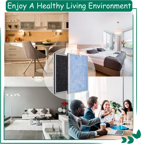 Miniatura 4 de Filtro de repuesto MSA3/MSA3S, compatible con Membrane Solutions MSA3 y MSA3S Smart Air Purifier, 【Actualizado】Filtro HEPA verdadero H13 3 en 1