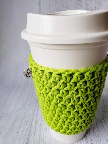Miniatura 5 de Lime Green 100% Cotton Cup Sleeve