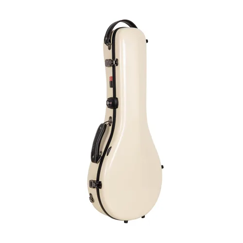 Miniatura 14 de Crossrock Estuche de mandolina de fibra de vidrio – contorneado para estilo F (se adapta a Gibson F5) Brillo plateado, terciopelo verde bosque