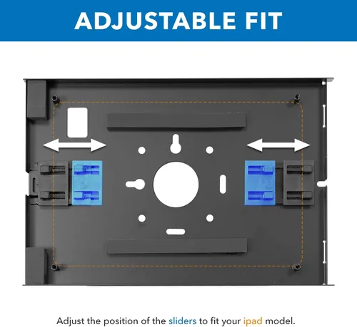 Miniatura 6 de Mount-It! Soporte de tablet antirrobo para piso y quiosco, quiosco de piso comercial con recinto universal, soporte de montaje de tablet
