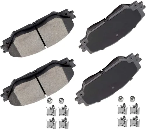 Miniatura 25 de Pastillas de freno de cerámica delanteras traseras 8 piezas para Mercedes-Benz CLK3/CLK430, 98-99 para Mercedes-Benz E300, 98-02 04 05