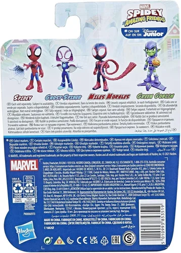 Miniatura 4 de Spidey and his Amazing Friends Marvel Miles Morales Hero figura de acción, juguete de 4 pulgadas, 1 accesorio, regalos de cumpleaños para niños, a