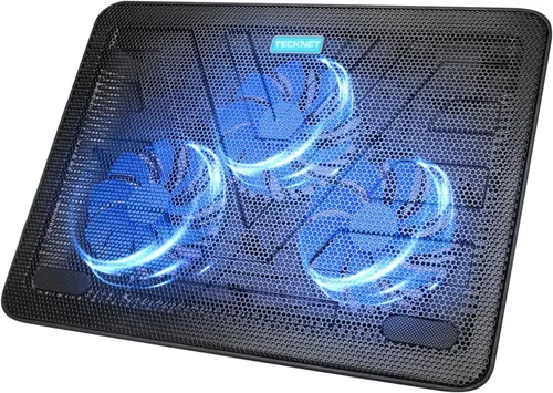 TECKNET Almohadilla de enfriamiento para laptop, portátil, delgada, silenciosa, alimentada por USB, enfriador de almohadilla de enfriamiento con 3