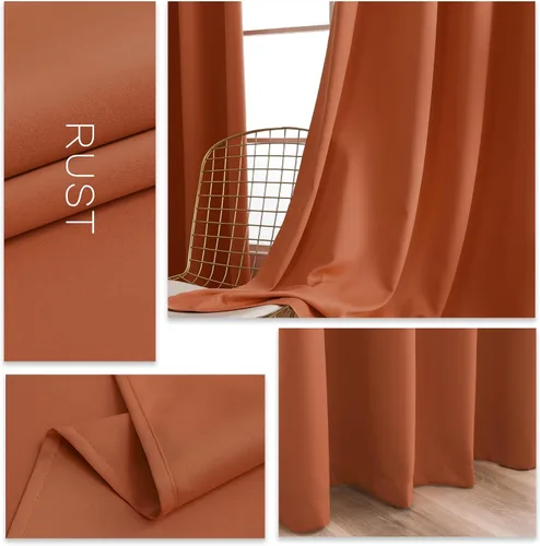 Miniatura 3 de YGO Cortinas extra anchas para ventanas de sala de estar, cortinas de oscurecimiento con ojales en la parte superior, para dormitorio, 2 paneles