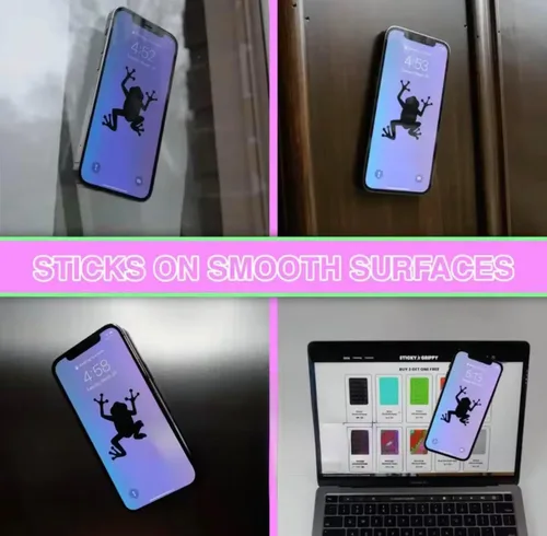 Miniatura 4 de Grips by CRYSTALFY - Soporte adhesivo de silicona con ventosa para teléfono, soporte adhesivo para iPhone, crea contenido, videos de TikTok