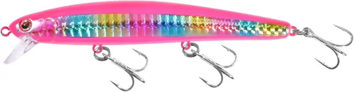 Miniatura 25 de LITTMA Señuelos de pesca de surf de California Señuelos de pesca de agua salada Jerkbait Crankbait Surf Minnow 110 - Sardina metálica Super Glow