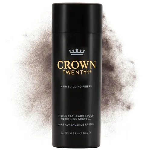 CROWN Fibras para la construcción del cabello (0.99 oz), cubren instantáneamente el cabello fino y adelgazante para un aspecto más grueso y