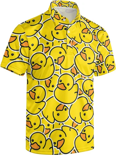 Miniatura 85 de Camisa de golf de los años 80 para hombre, ajuste seco, manga corta, estampada, divertidas, camisas de golf de los años 90 para hombre