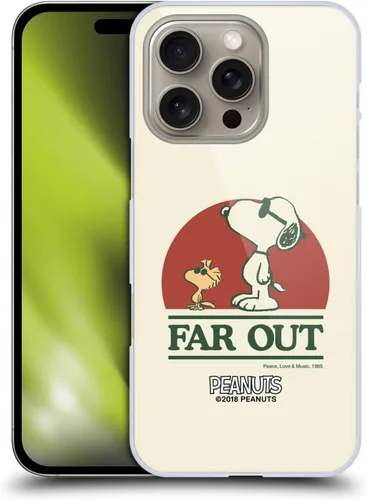 Miniatura 26 de Head Case Designs Funda rígida con licencia oficial de Peanuts Snoopy Woodstock Far Out Woodstock 50th compatible con Apple iPhone 15 Plus