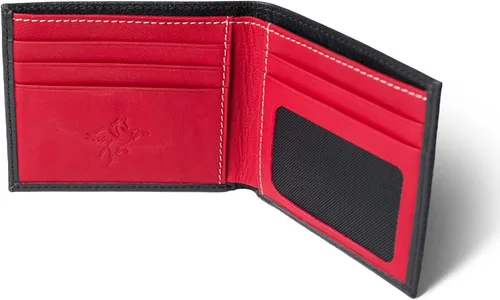 Miniatura 3 de PEGAI Cartera plegable de cuero estándar Edward, Rojo -, Billetera plegable