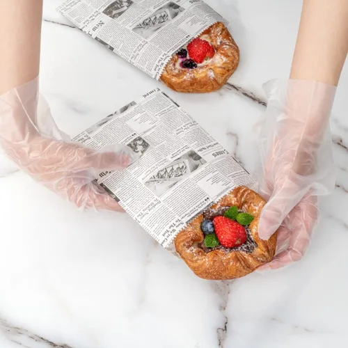 Miniatura 5 de Restaurantware Bag Tek - Bolsas de sándwich de 7 x 5 pulgadas, 100 bolsas de panadería a prueba de grasa, desechables para microondas, papel negro