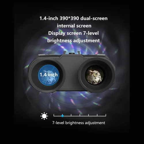 Miniatura 5 de Aetheria NV8000 - Gafas de visión nocturna montadas en la cabeza, prismáticos de visión nocturna infrarroja 3D 4K con tarjeta de memoria de 32 GB