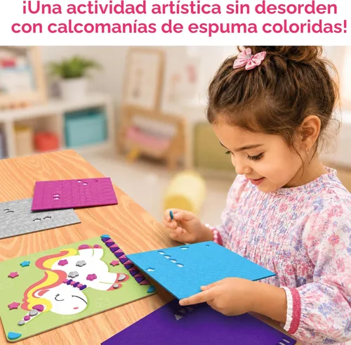 Miniatura 3 de Skillmatics Actividad artística de calcomanías de espuma – Unicornios y princesas, diversión sin desorden para niños, más de 800 calcomanías