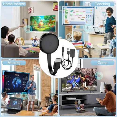 Miniatura 7 de Adaptador de pantalla HDMI inalámbrico, adaptador de espejo de pantalla HD 1080P Extensor para teléfono inteligente, tableta, laptop, ventana a