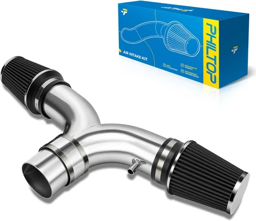 Miniatura 30 de PHILTOP Kit de entrada de aire frío de 3.7" Sistema compatible con Ford F250/F350/F450/F550 Super Duty 2003 2004 2005 2006 2007 V8 6.0L, Excursion