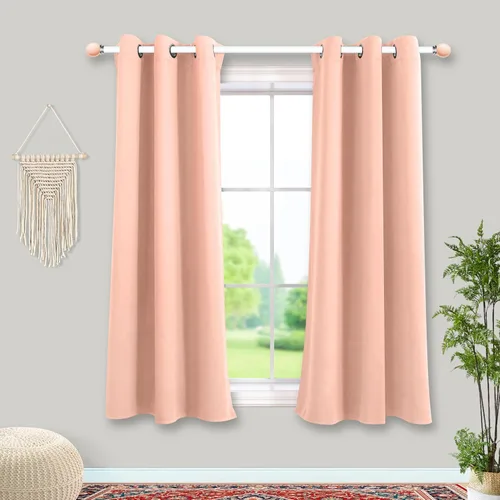 Miniatura 59 de Mrs.Naturall Cortinas Azul Real para Dormitorio, Cortinas Opacas Cortas Medianas Azul Cobalto para Cocina Decoración de Habitación de Adolescentes