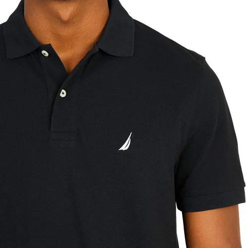 Miniatura 182 de Nautica playera polo clásica de mangas cortas, color sólido, para hombre