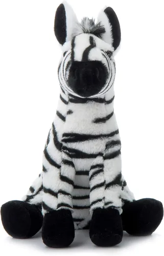 Miniatura 2 de The Petting Zoo Peluche de cebra, regalos para niños, animales salvajes del zoológico Onez, juguete de peluche de cebra de 12 pulgadas