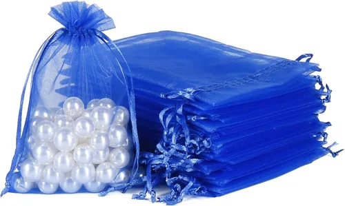 Miniatura 9 de HRX Package Bolsas de organza de 4 x 6 pulgadas, 100 unidades, bolsas de malla para joyas, bolsas de regalo con cordón para dulces, bolsitas