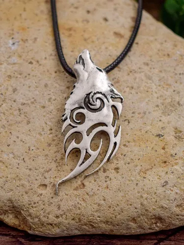 Miniatura 5 de HAQUIL Wolf Necklace Alpha Male Wolf Head Pendant Wolf Jewelry Gift For Men And Women