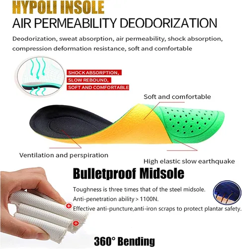 Miniatura 6 de ulogu Zapatos de punta de acero para hombres y mujeres, impermeables, ligeros, a prueba de pinchazos, seguridad en el trabajo, tenis industriales
