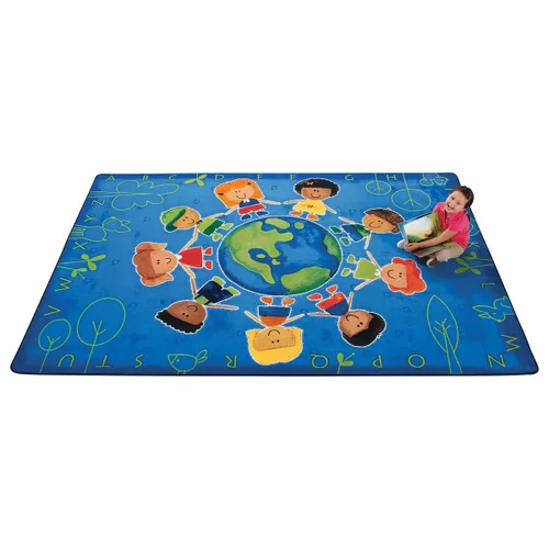 Miniatura 3 de Carpets for Kids 4413 Give The Planet a Hug - Alfombra rectangular de 3 pies 10 pulgadas x 5 pies 5 pulgadas