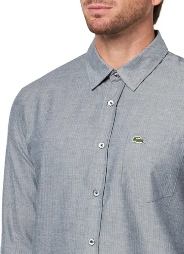 Miniatura 3 de Lacoste Camisa de algodón de ajuste regular para hombre