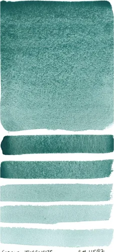 Miniatura 2 de DANIEL SMITH 284600029, tubo de pintura acuarela extrafina de turquesa cobalto de 15 ml, 0.5 fl oz (paquete de 1)