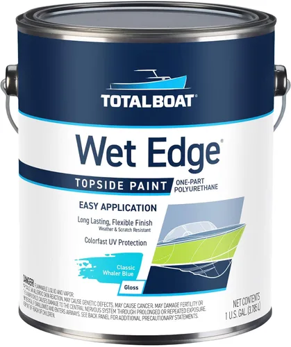 Miniatura 26 de TotalBoat Wet Edge Topside Pintura Marina de Poliuretano Premium Recubrimiento para Barcos, Casas Rodantes, Molduras Exteriores, Fibra de Vidrio