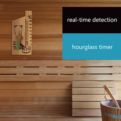 Miniatura 6 de ljhnba Termómetro de sauna Termómetro digital de alta precisión para sala de sauna Medidor de temperatura Medidor de temperatura Rango de medición