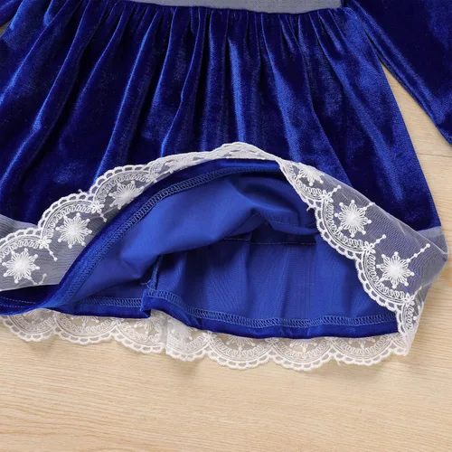 Miniatura 180 de IDOPIP Vestido tutú de terciopelo para niñas pequeñas, vestido de manga larga para princesa, Navidad, cumpleaños, fiesta, boda, vestidos de otoño e