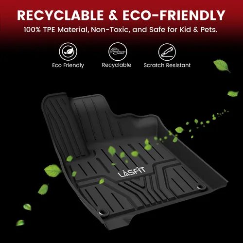Miniatura 5 de LASFIT Alfombrillas y forro de carga para Honda CR-V 2026 2025 2024 2023 (gasolina e híbrida y e:FCEV), tapete TPE para maletero de coche para todo