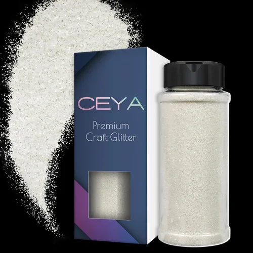 Miniatura 14 de Ceya Purpurina en polvo ultrafina de 3.8 onzas / 3.88 oz con purpurina blanca perla, 1/128 pulgadas, 0.008 pulgadas, 0.008 in para slime, resina