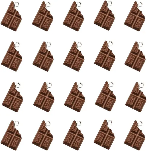Dijes hechos a mano de simulación de alimentos, lindas galletas de hamburguesa, papas fritas, chocolate, palomitas, dona, fresa, pastel, colgantes,