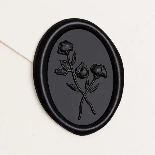 Miniatura 26 de UNIQOOO Adhesivos de sello de cera – (3 diseños en 1 unidad) para invitación de boda, 60 calcomanías autoadhesivas, perfectas para invitación